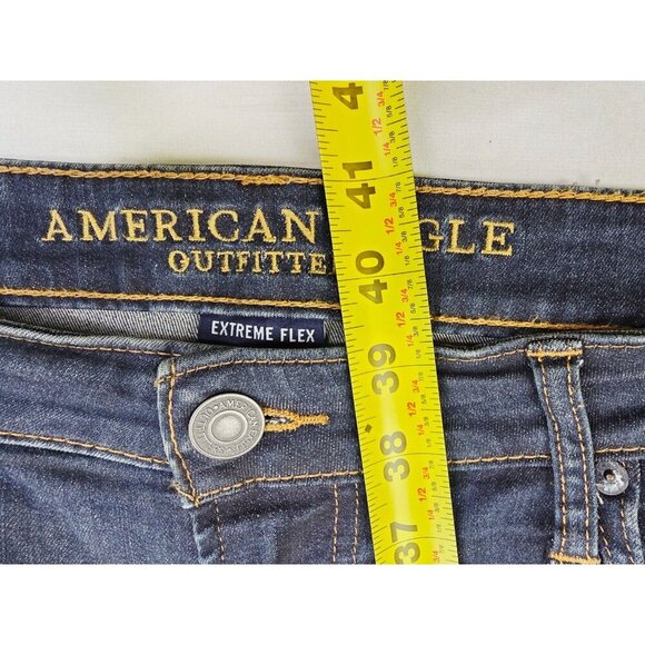 American Eagle Outfitters Size 36X30 Mens Extreme Flex Super Skinny Blue Jeans - Picture 12 of 12